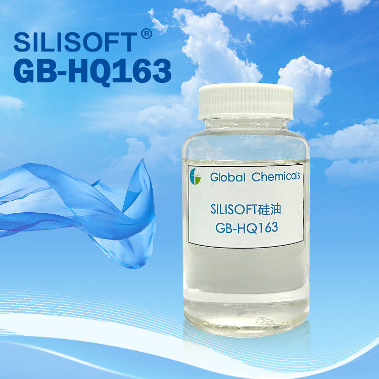Nazik ve yumuşak hidrofilik silikon SILISOFT GB-HQ163 Nylon, Spandex, Poliester ve Kimyasal lif kumaşlar için