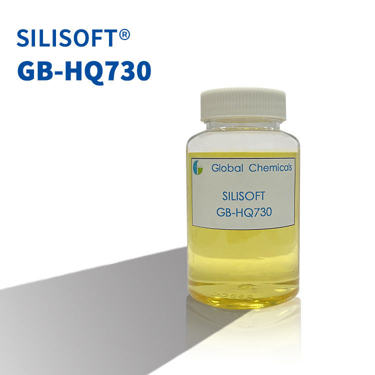 Yapışkan Silikon SILISOFT GB-HQ730 Doğal Elyafların, Sentetik Elyafların ve Karışımlarının Yumuşak ve Yumuşak Bitirimi İçin Kullanılır