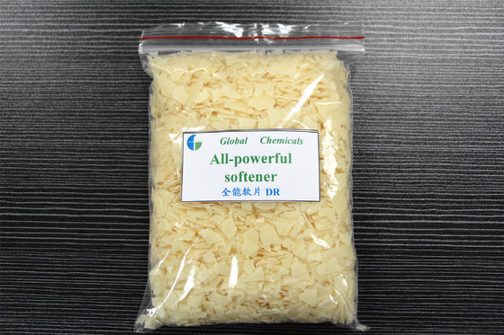 Renkleme Evi Zayıf Kationik Yumuşatıcı Flakes, Tekstil yumuşatıcıları Sıcak Su Tipi