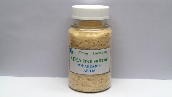 AF - 11S Tekstil için zayıf katyonik yumuşatıcı flakes ve AEEA serbest yumuşatıcı