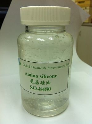 Kolay Kationik Yumuşak Amino Fonksiyonel Silikon Yağı Karıştırılmış Kumaşlar İçin SO-8480